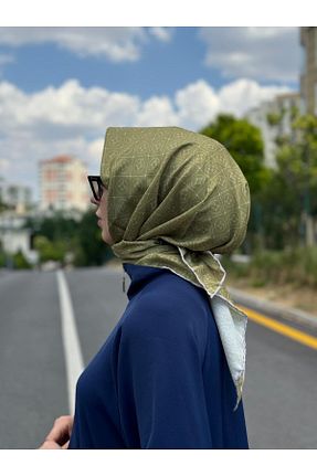 دستمال گردن سبز زنانه پنبه ای MONOOR - کد 849252509