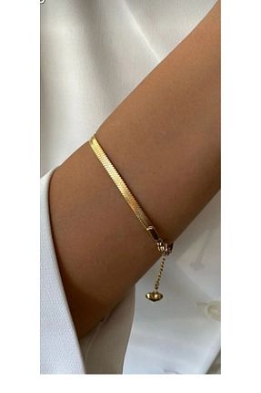دستبند استیل (فولاد) طلائی زنانه استیل ضد زنگ Nehir women bag - کد 848836438