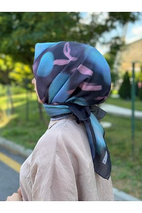 دستمال گردن صورتی زنانه پنبه ای MONOOR - کد 849278307