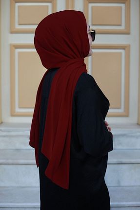 شال زرشکی زنانه Medine İpeği Mode Scarf - کد 312660887