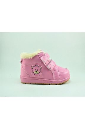 بوت / نیم بوت صورتی بچه گانه چرم مصنوعی Bebek Sepeti - کد 362098722