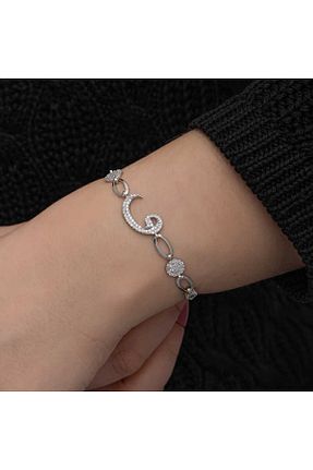 دستبند نقره رنگی زنانه 925 عیار Genel Markalar - کد 824899369