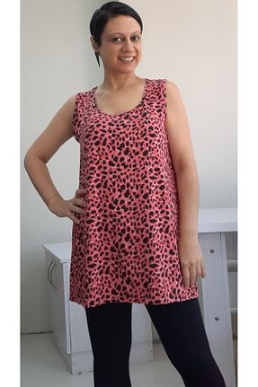 تیشرت سایز بزرگ قرمز زنانه سایز بزرگ Mertcan Butik - کد 849403712