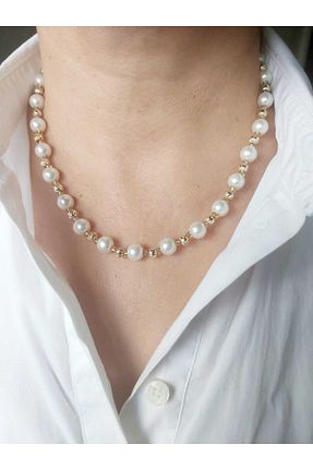 گردنبند مروارید بژ DEVİ fashion - کد 781072140
