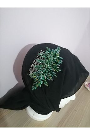 گیره سر سبز زنانه سنگ کریستال elatasarım - کد 361402745