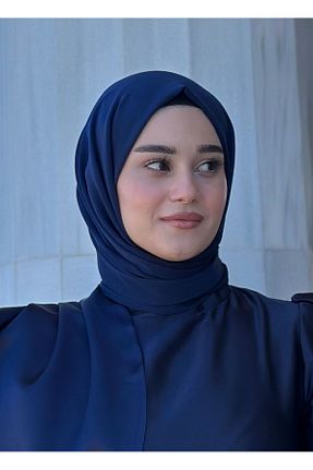 شال سرمه ای زنانه شیفون Azeem - کد 840655725