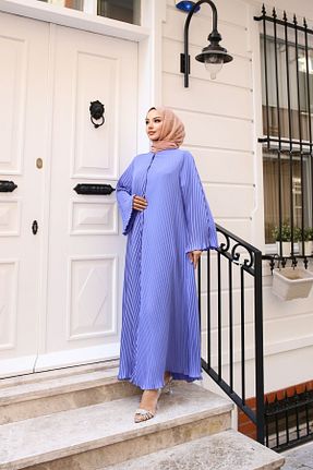 کلاه و ابایا بنفش زنانه پنبه ای Pieef - کد 849438237