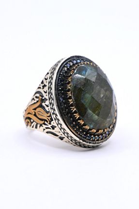 انگشتر نقره مردانه عقیق Luceven - کد 807922247