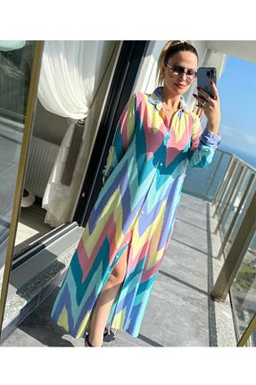 لباس آبی زنانه بافتنی Ceyizza - کد 849459786