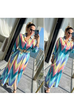لباس آبی زنانه بافتنی Ceyizza - کد 849459786
