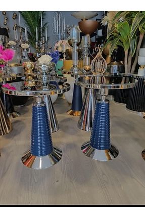 میز عسلی سرمه ای فلزی Metal - کد 821449763