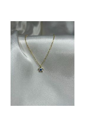 گردنبند نقره طلائی زنانه 925 عیار AS.CO DESIGN - کد 849470904