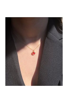 گردنبند نقره قرمز زنانه 925 عیار AS.CO DESIGN - کد 849470919