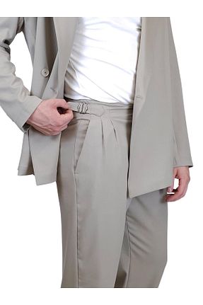 شلوار بژ مردانه پارچه Geco - کد 845354079