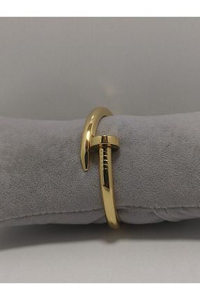 دستبند استیل (فولاد) طلائی زنانه استیل (فولاد) UMAYSS - کد 849617747