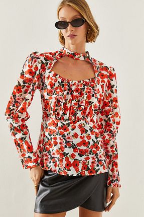 بلوز نباتی زنانه طرح دار Bianco Lucci - کد 849560897