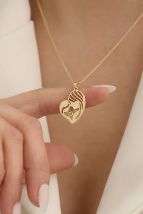 گردنبند نقره طلائی زنانه 925 عیار Nox Jewelry - کد 827662672