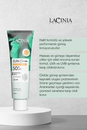 کرم ضد آفتاب صورت SPF 50 + Lacinia - کد 841484761