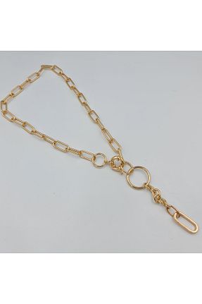 گردنبند استیل ( فولاد ) طلائی زنانه روکش طلا Genel Markalar - کد 849612851