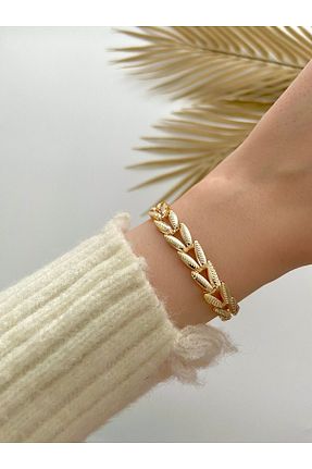 دستبند جواهر طلائی زنانه زیرکن Arzu Butik - کد 849617038