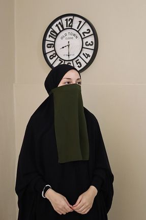 روسری خاکی پنبه ای DİLNUVAR - کد 849617708