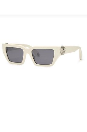 عینک آفتابی سفید زنانه UV400 Roberto Cavalli - کد 849658847