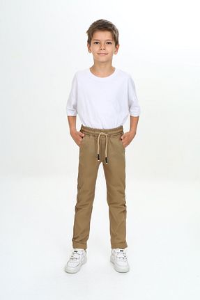 شلوار بژ بچه گانه پنبه - الاستین Asortik Kids - کد 849627719