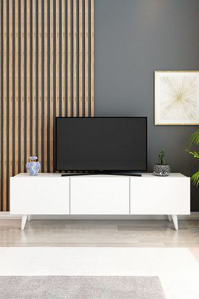 میز و پایه تلویزیون سفید Suntalam izcodesign - کد 311407766