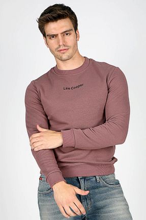 سوئیشرت صورتی مردانه ساده Lee Cooper - کد 849635540