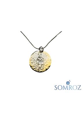 گردنبند نقره طلائی زنانه 925 عیار Somroz - کد 108809435