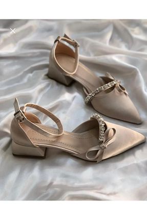 کفش مجلسی بژ زنانه چرم مصنوعی ALNASER MODA - کد 847863582