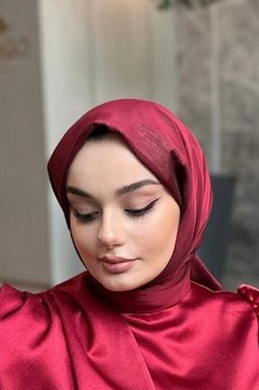روسری قرمز ساتن Azeem - کد 849693957
