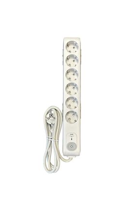 کابل افزودنی پریز گروهی سفید 6 VİKO - کد 764818670