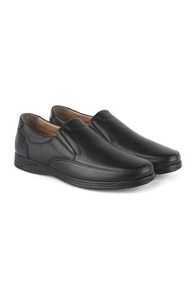 کفش کژوال مشکی مردانه چرم خالص ERN SHOES - کد 638046439