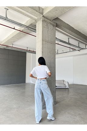 تیشرت سفید زنانه اورسایز Blah - کد 833266218