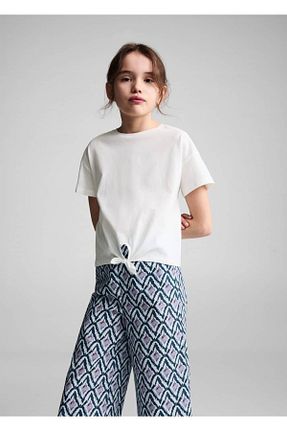 شلوار بنفش بچه گانه پنبه ای MANGO Kids - کد 821088344