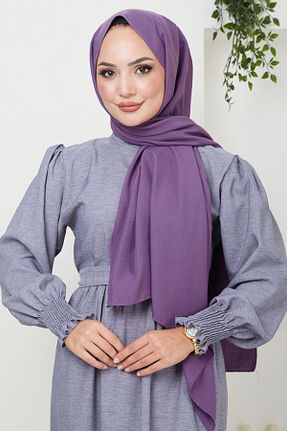 شال بنفش زنانه پنبه ای ModaMerve - کد 849211730