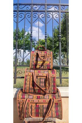 کیف دوشی سرمه ای زنانه حصیر HOM - کد 841995768