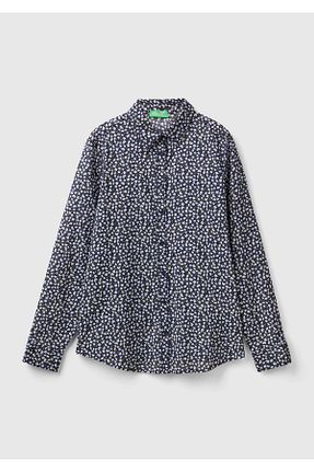 پیراهن سرمه ای زنانه رگولار United Colors of Benetton - کد 849520726