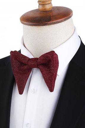 پاپیون زرشکی مردانه پارچه ای Kravatkolik - کد 464360214