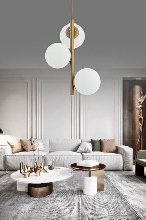 لوستر سفید فلزی ŞL Şef Light - کد 849598797