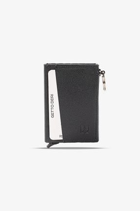 کیف پول مشکی زنانه ابعاد کوچک Getto Deri - کد 849608834