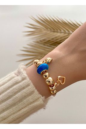 دستبند جواهر طلائی زنانه زیرکن Arzu Butik - کد 849618322