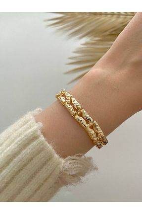 دستبند جواهر طلائی زنانه زیرکن Arzu Butik - کد 849617472