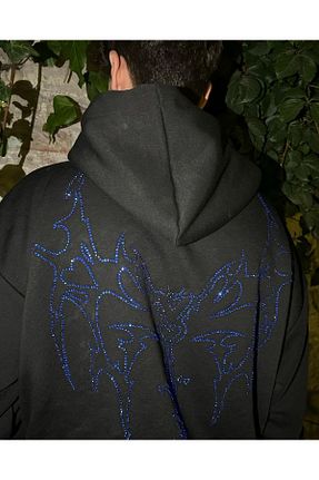 سوئیشرت مشکی زنانه ساده Crystalline - کد 849630918