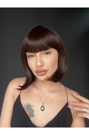 کلاه گیس قهوه ای زنانه Suzan Peruk - کد 849631256