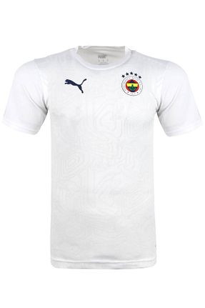 تیشرت اسپرت سفید مردانه رگولار Fenerbahçe - کد 849635096