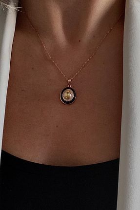 گردنبند نقره طلائی زنانه 925 عیار Natural Jewelleryy - کد 450645855