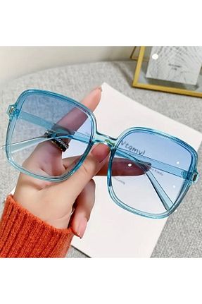 عینک آفتابی آبی زنانه UV400 güneş gözlüğüm - کد 844841669