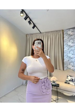بلوز سفید زنانه ساده Pop - کد 849651074